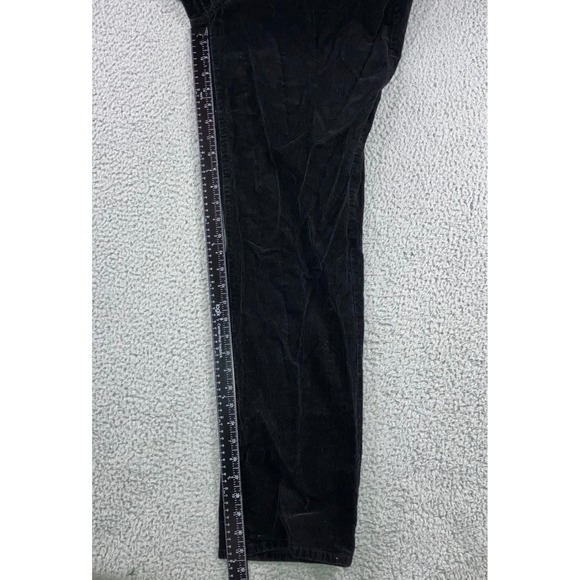Talbots Heritage Corduroy‎ Pants Women 18 High Rise Bootcut Black Minimalist - Picture 5 of 11